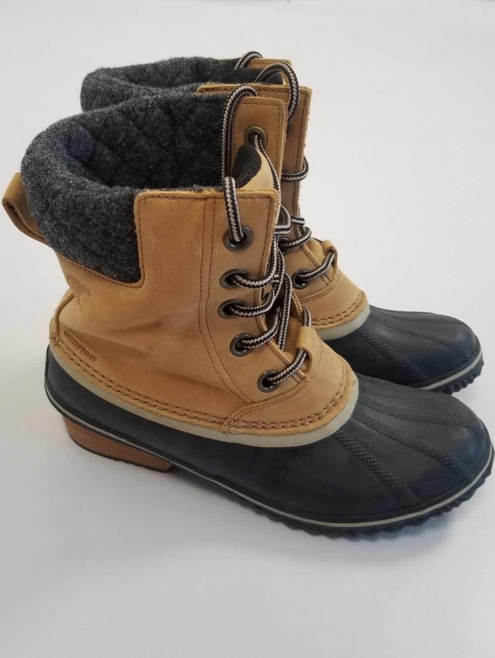 Sorel Slimpack II Lace-Up Waterproof Boots Size 9